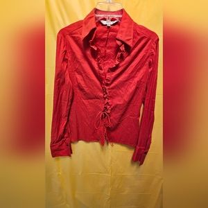 TRINA TURK Woman's Red jacket/blouse M